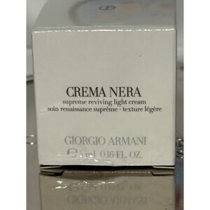 Giorgio Armani Crema Nera Supreme Reviving Light Cream - 5 mL - NEW in BOX